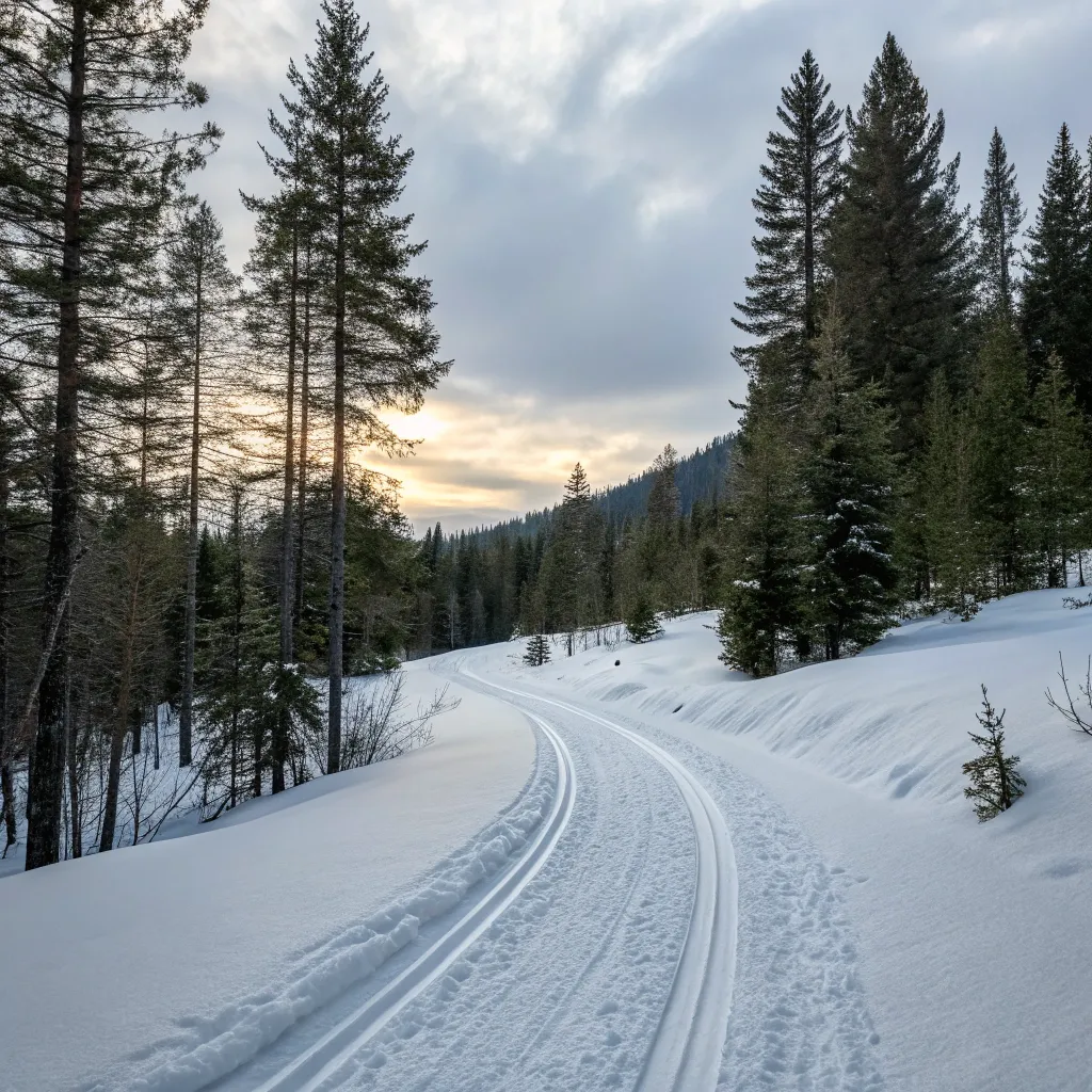 Cross-country ski trail